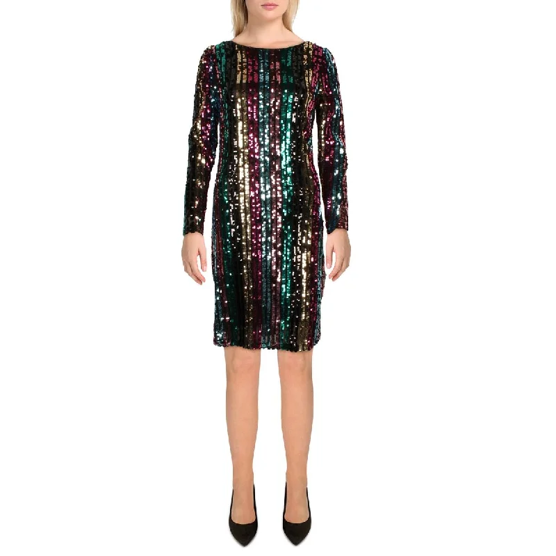 Women's Online Clothing Boutique Womens Sequined Above Knee Cocktail And Party Dress