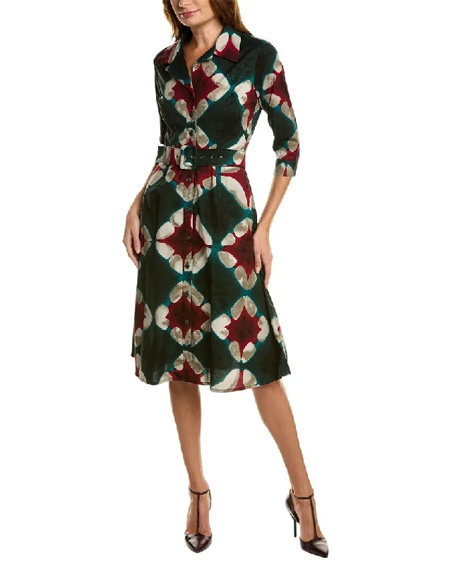 Women's Chic Outfit Samantha Sung Abel Shirtdress