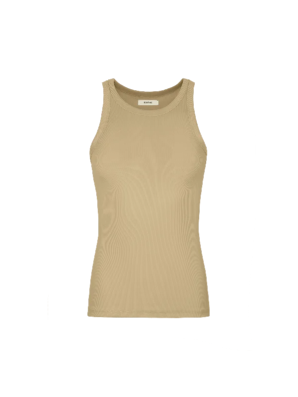 Women's High-Fashion Apparel Women's 365 Lightweight Rib Tank Top—maitake beige