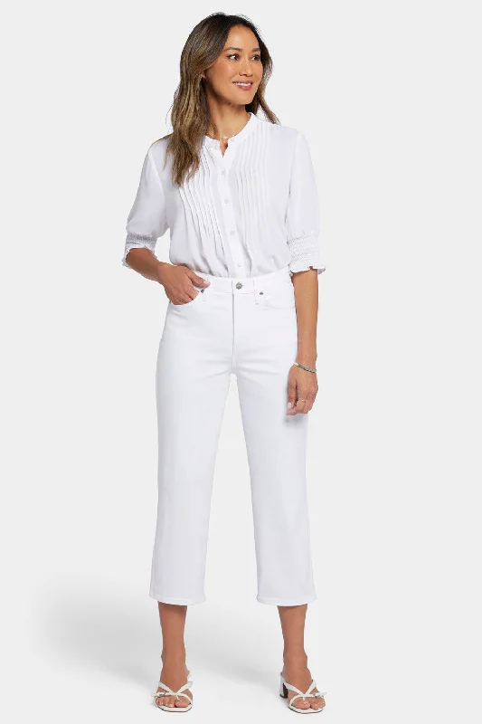 Women's Holiday Attire Joni Relaxed Capri Jeans - Optic White