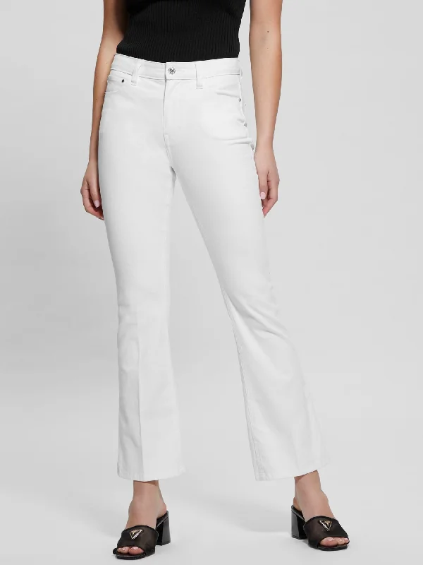 Best Online Women's Boutiques High-Rise Sexy Flare Denim in White Wash