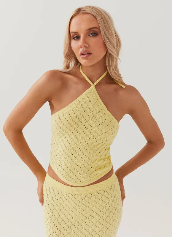 Flash Sale Online Amanza Knit Top - Lemon