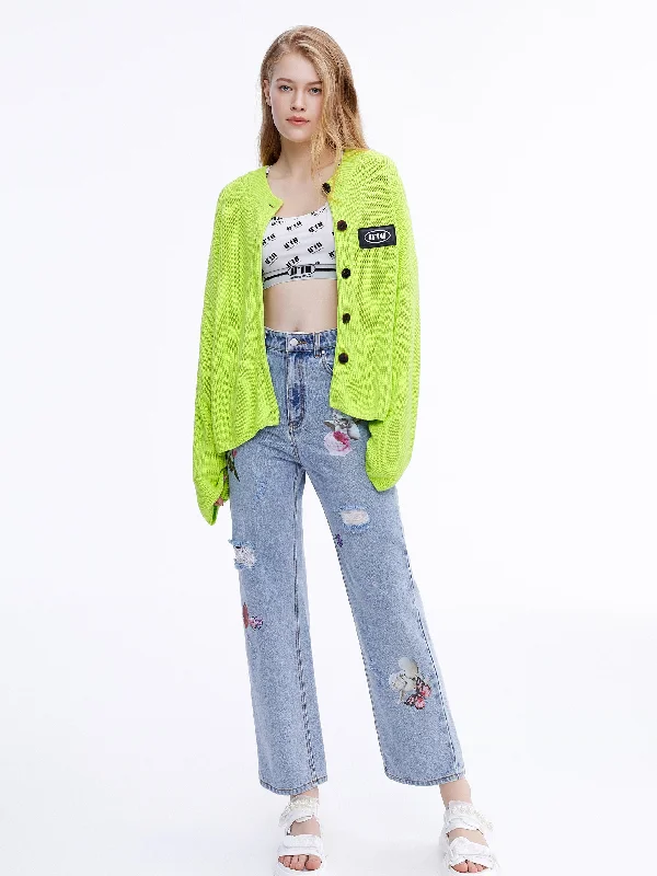 Rocker Chic Fashion 'ROMA Angel' Cropped Jeans