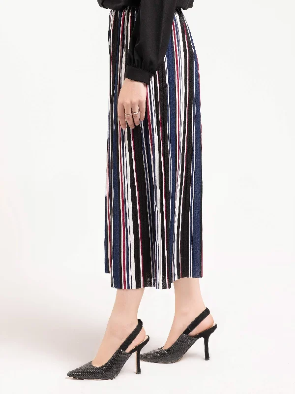 Women's Evening Wear for Special Occasions Striped Culotte Pants