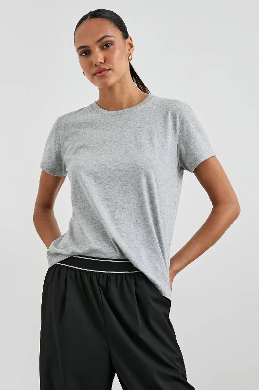 Modern Women's Attire CLASSIC CREW NECK T-SHIRT - HEATHER GREY