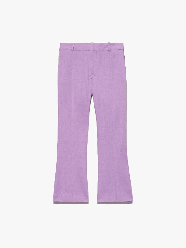 Boutique Styles Le Crop Boot Trouser - Lilac