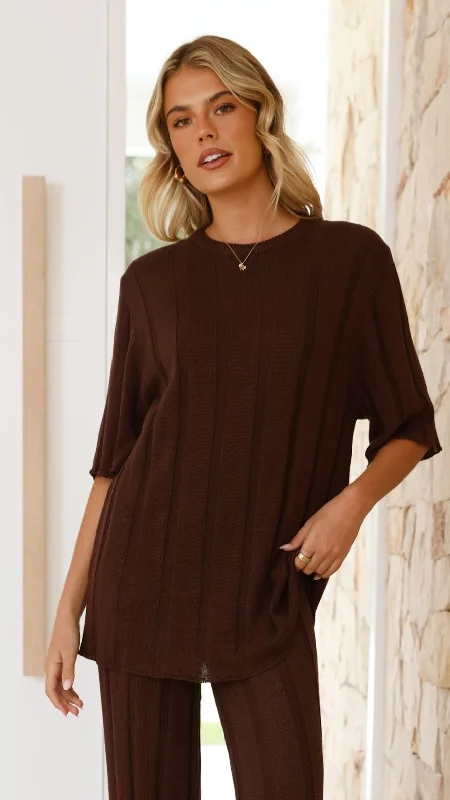 Clothing For Women Bayu Knit Top - Brown