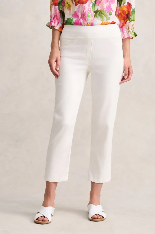 Minimalist Style Bengajean® 7/8 Straight Leg - Cream