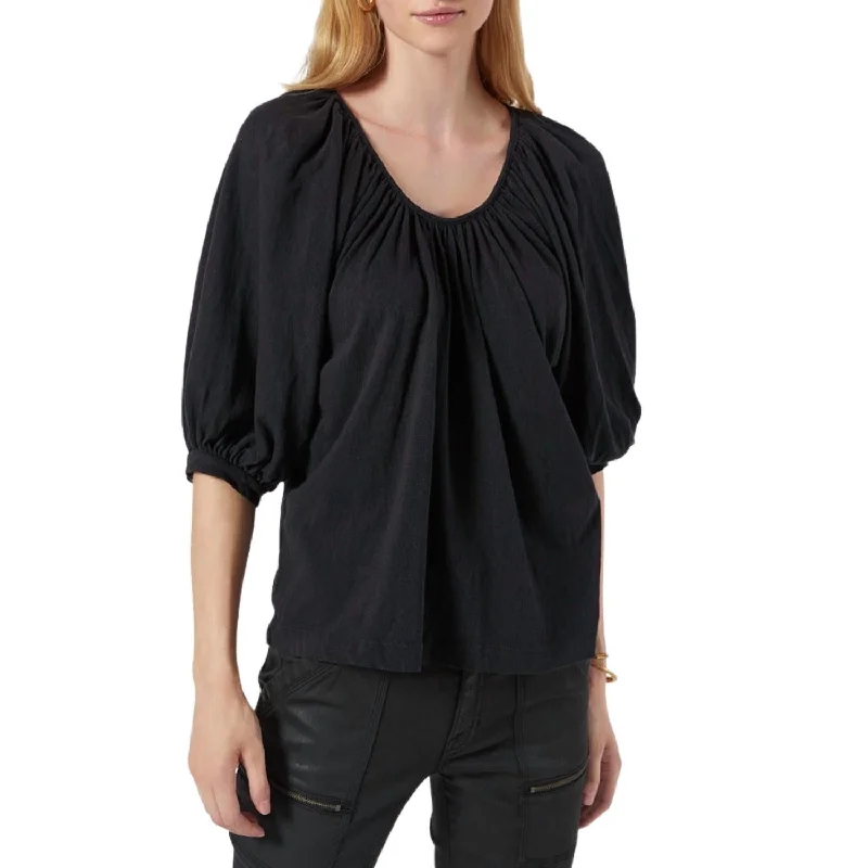 Comfy Women's Outfits for Daily Wear Otisse Short Sleeve Top In Caviar