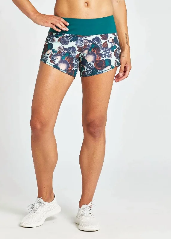 Women's Vintage Attire Women's Roga Shorts In Botanical Print