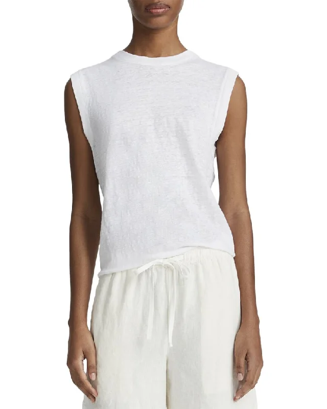 Women's Outerwear Attire Vince Muscle Linen T-Shirt