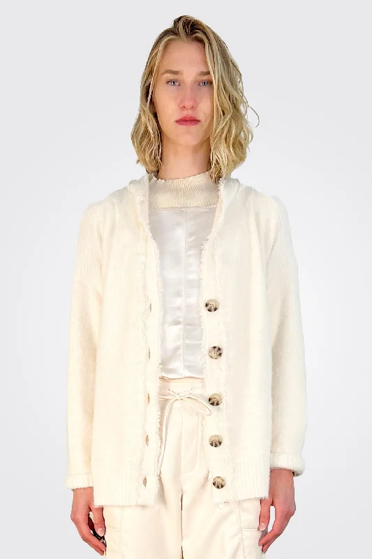 Chic Casual Style Koa Cardigan - Cream