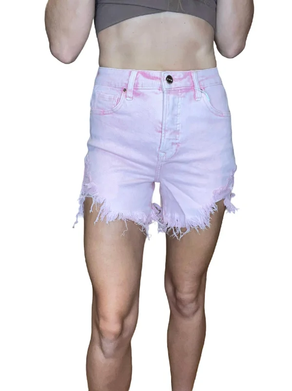 Everyday Women's Fashion Trends High Rise Shorts In Pink Wash