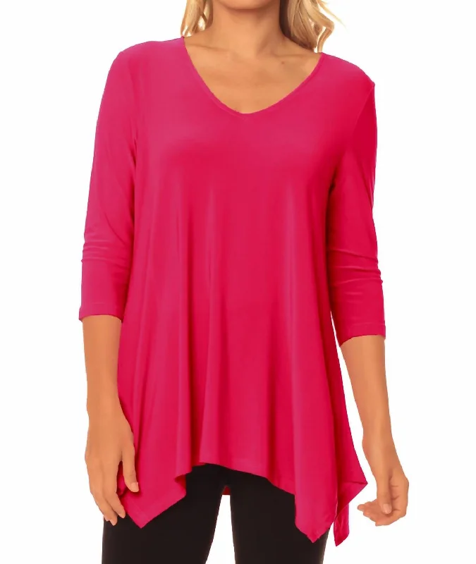 Trendy Women's Apparel Allison Tunic In Lipstick