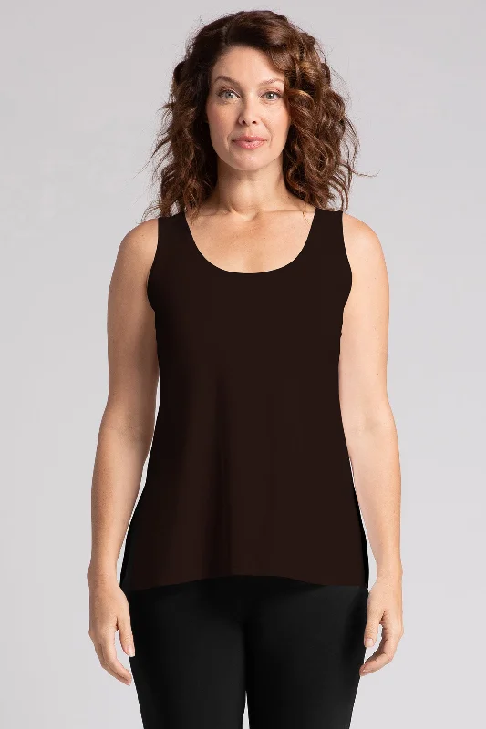 Timeless Women's Outfit Go To Tank Relax | Chocolate