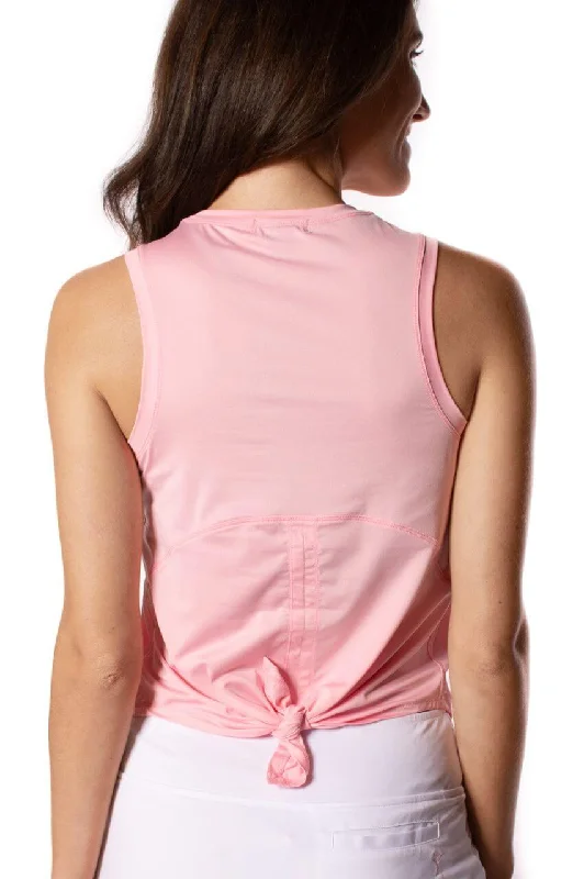 Clearance Sale Light Pink Sleeveless Sport Tie Top