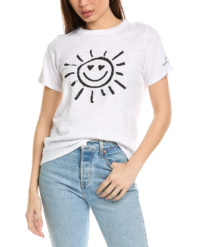 Women's Vacation Outfit Set Cinq à Sept Smiling Sun T-Shirt