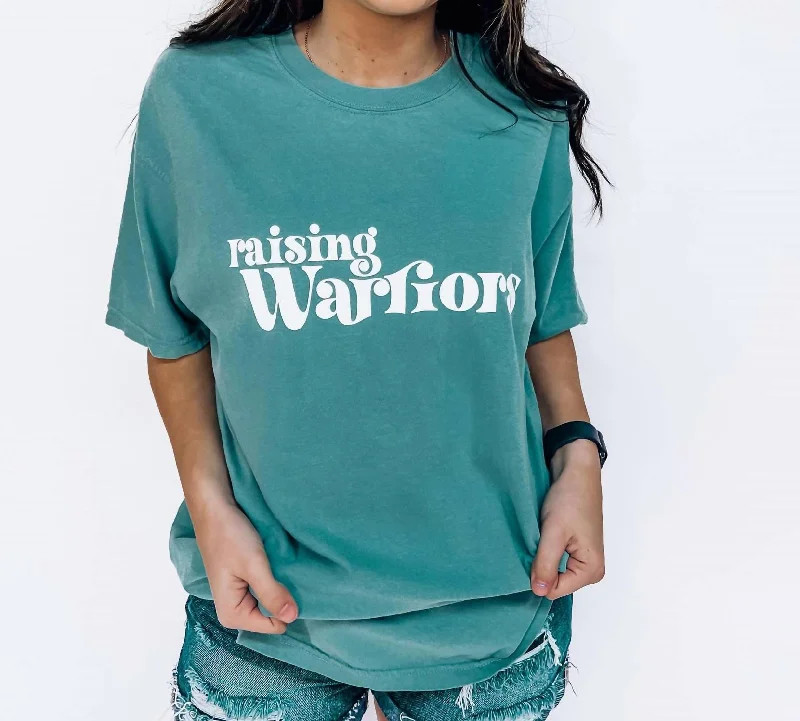 Women's Weekend Outfit Basic Short Sleeve Tee In Seafoam