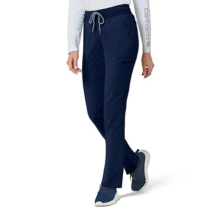 Women's Formal Event Attire Carhartt Women's Rugged Flex® Slim Leg Scrub Pant_Navy