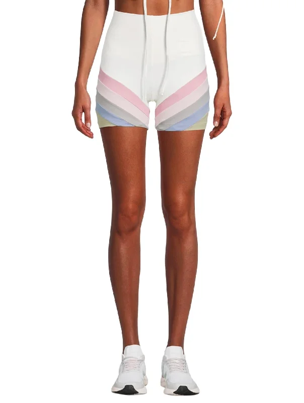 Season Sale Rainbow Bike Short In Pastel