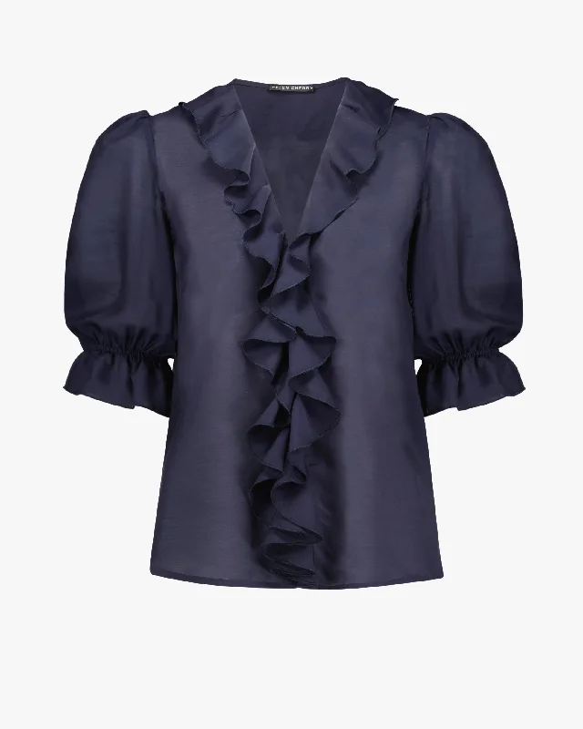 Graceful Fashion Esther Ruffle Blouse