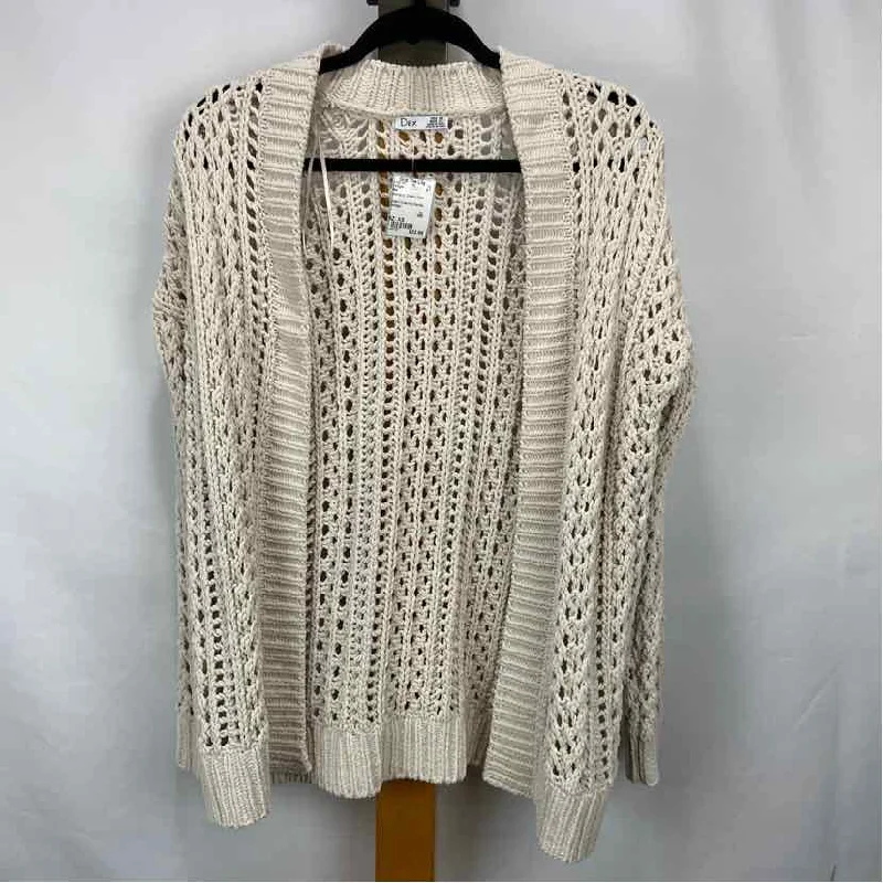 Casual Chic Clothing Dex Women's Size XS Cream Solid Cardigan