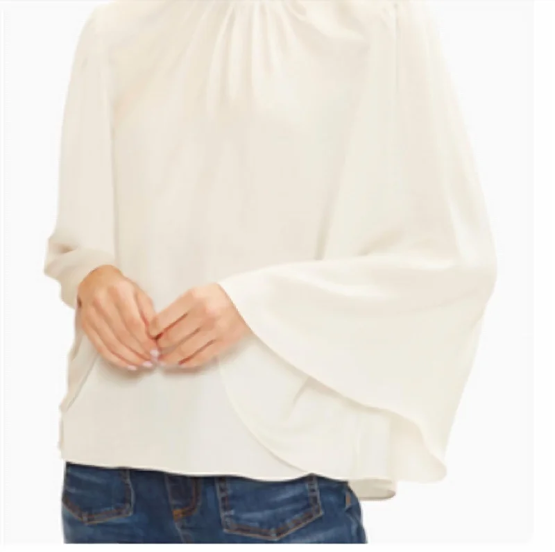 Women's Comfortable Garments Ella Mock Neck Top In Ivory