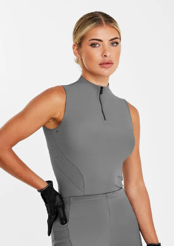 Women Online Clothing Boutiques Charcoal Sleeveless Base Layer