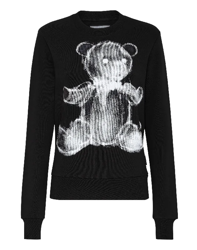 Women's Transitional Attire Sweatshirt LS Teddy Bear