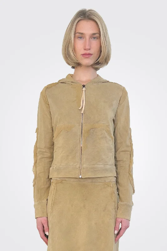 Casual Fashion Trends for Women Felpa Cappuccio Hoodie - Khaki