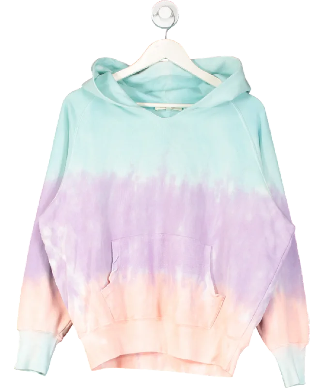 Women's Effortless Casual Outfit loveshackfancy Multicoloured Cotton Tie Dye Hoodie UK S