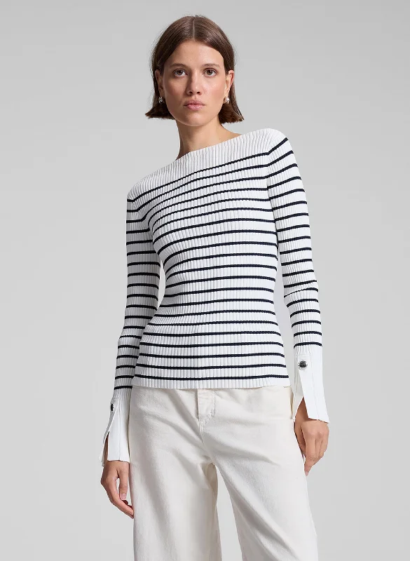 Women's Resort Garments Anya Striped Knit Top