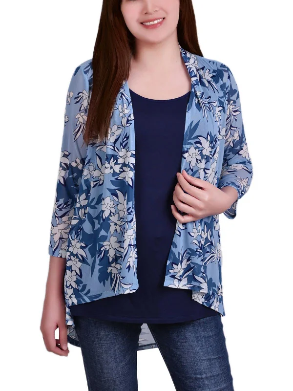 Clothing For Women Plus Womens Floral Print Pullover Top