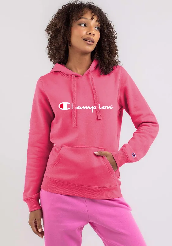 Women's Resort Attire Champion Womens Script Hoodie <br> CWG4N IMS