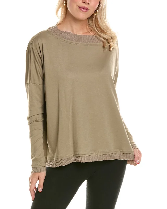 Women's Layered Outfit PLANET Off-the-Shoulder T-Shirt