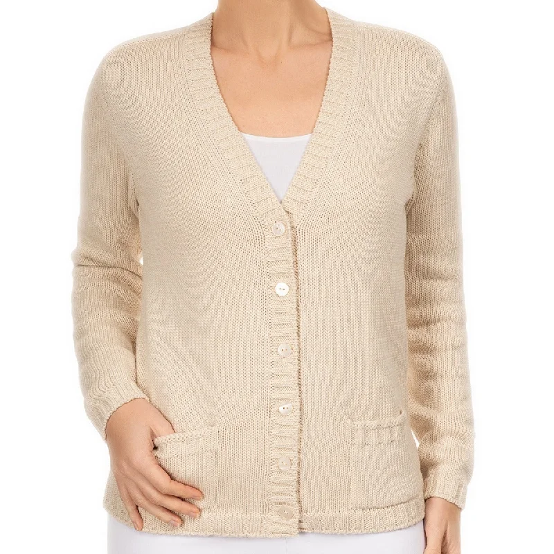 Women's Formal Wear Varsity Cardigan in Flax