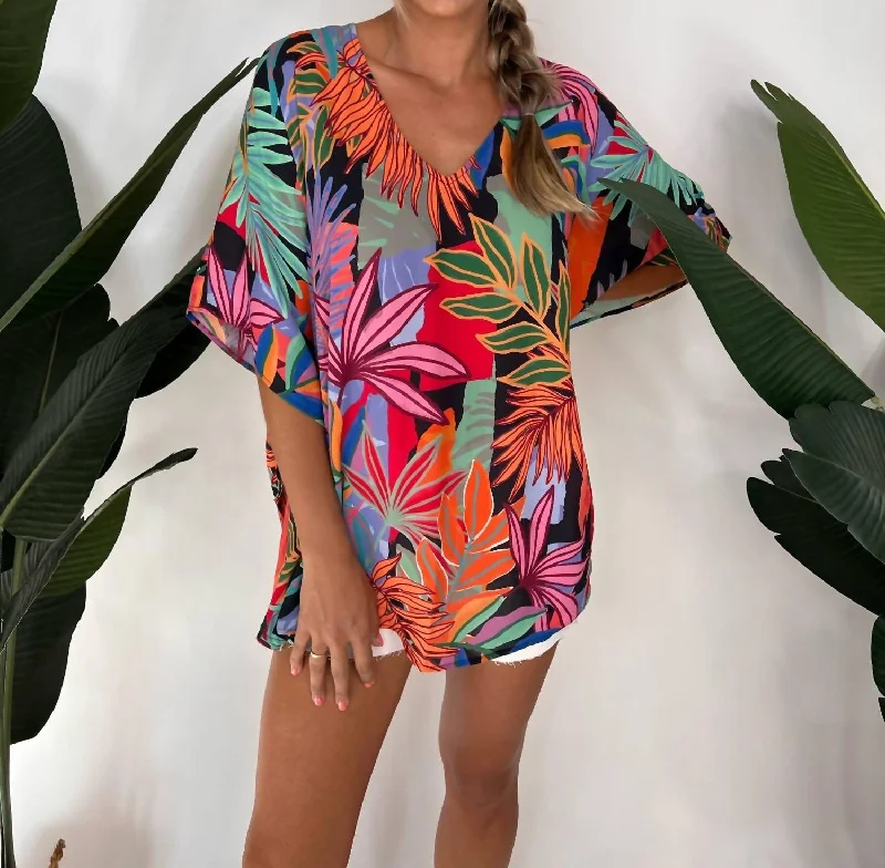 Women's Clothing Outfit Set Peta Tunic Tropical Paradise In Multi