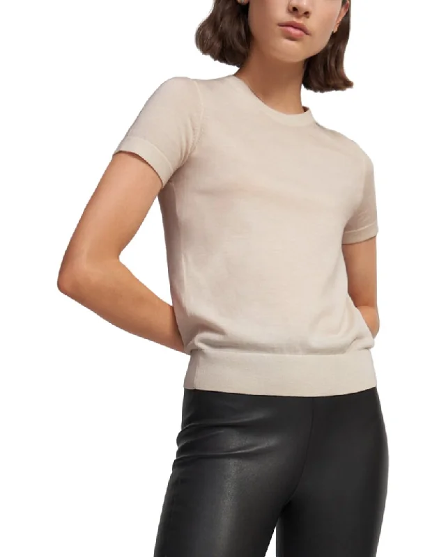 Casual Style for Busy Women Theory Basic Wool T-Shirt