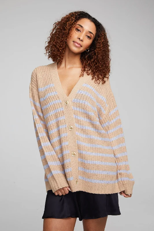 Unique Women's Fashion Pieces Vibe Fairfax Stripe Cardigan