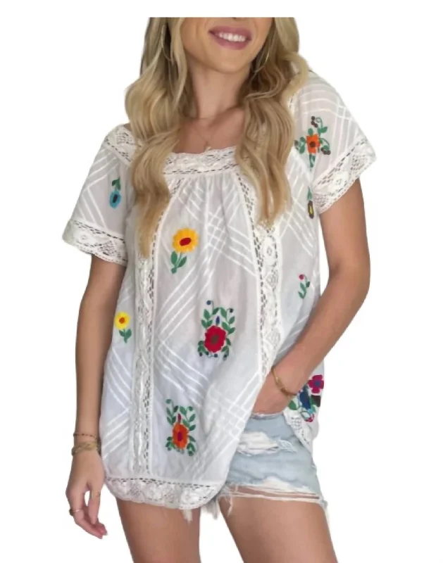 High-Quality Women's Fashion Dresses Flora Tunic In White