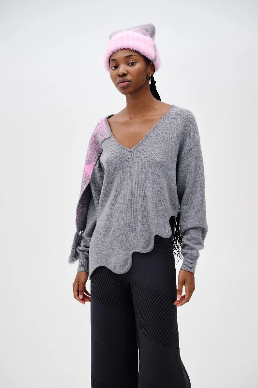 Clothing Online DOLLY WAVY MERINO WOOL PULLOVER