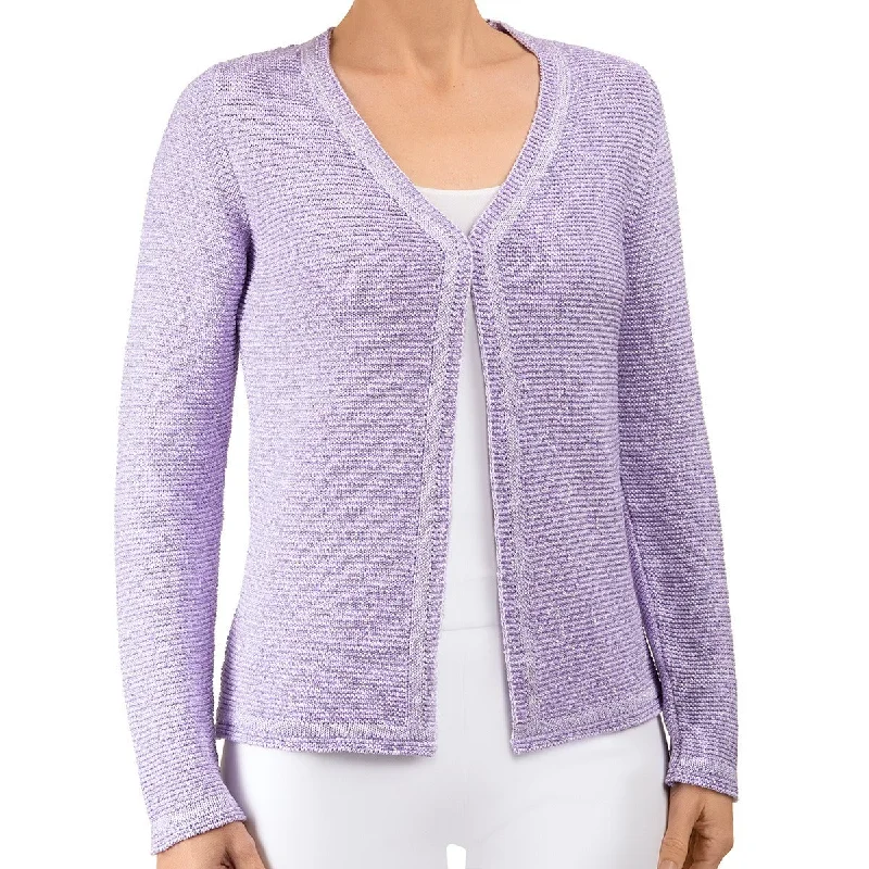 Women's Fashion Clothing Pailletami Cardigan in Lilac