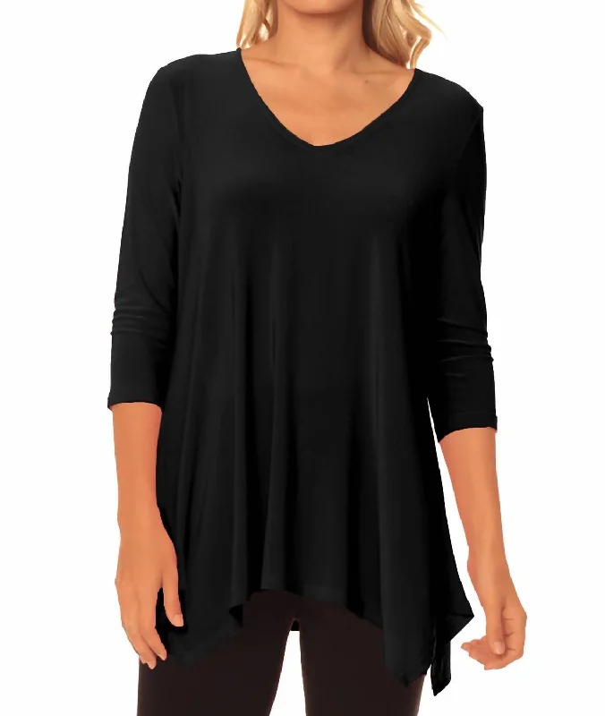 Women's Fashion Clothing Allison Tunic In Black