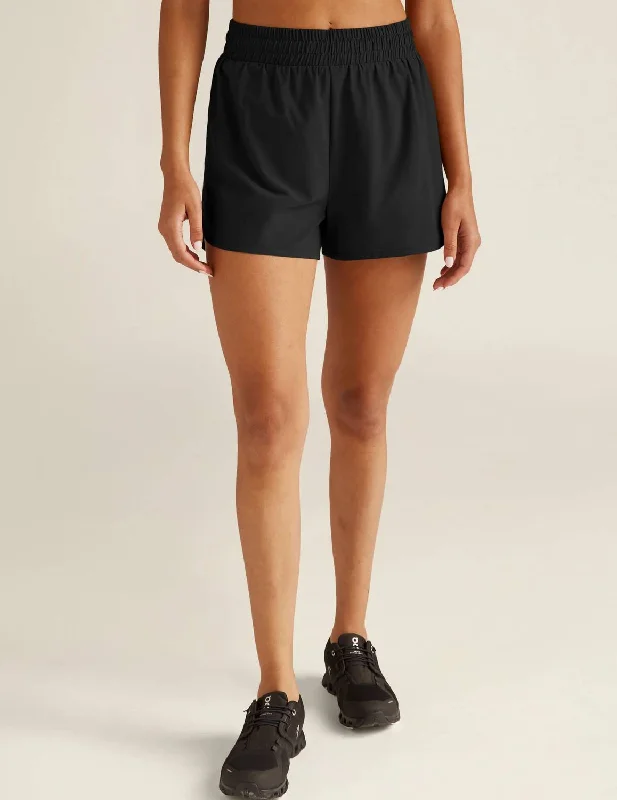 Casual Fashion Trends for Women In Stride Lined Short In True Black