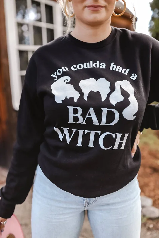 Women's Online Clothing Boutique You Coulda Had A Bad Witch Sweatshirt In Black