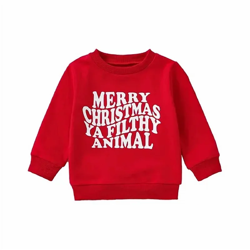 Outfits For Women Women's Filthy Animal Corded Crew Sweatshirt In Red