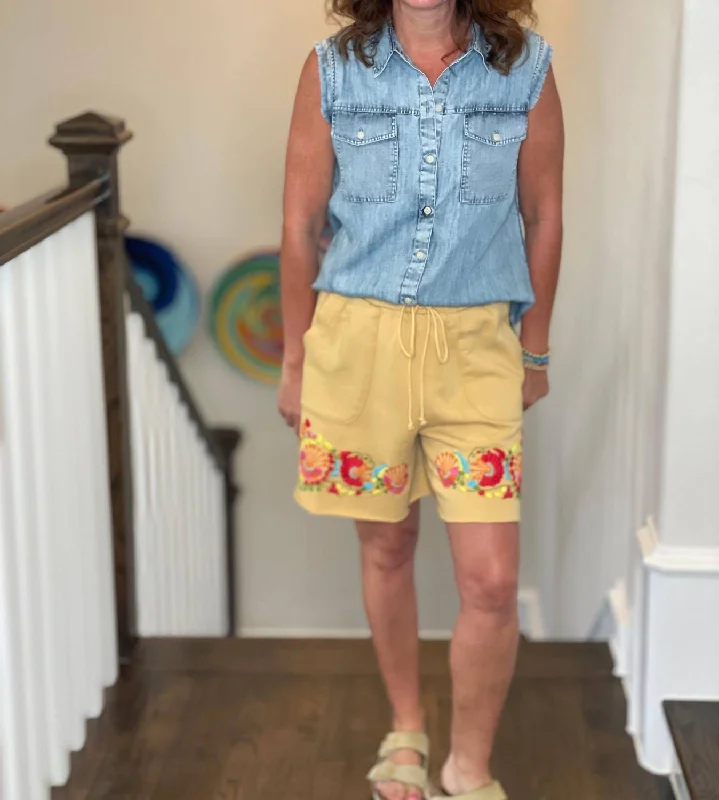 Trendy Casual Outfits Pablo Shorts In Yellow