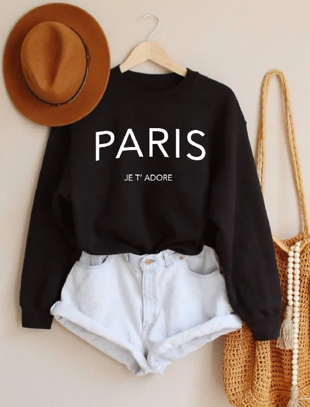 Bundle Offer Women's Paris Sweatshirt In Black