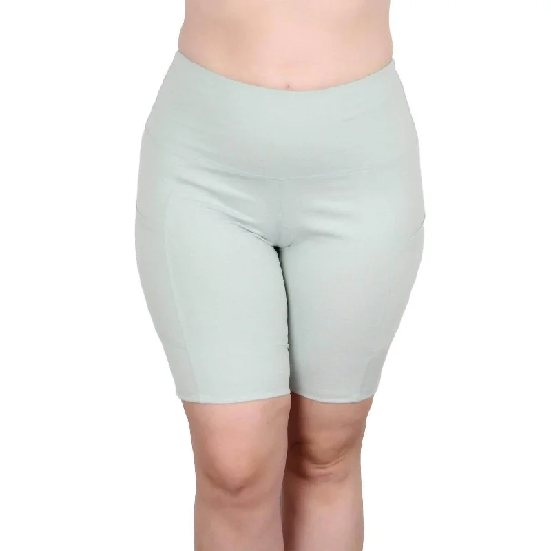 Comfy Women's Outfits for Daily Wear Flow Bike Shorts In Green Dusty