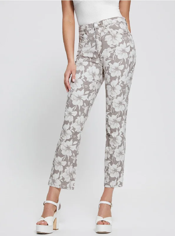 Online Boutiques Best Floral Print High-Rise Girly Pants